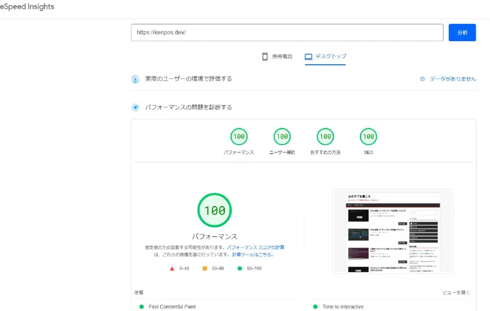 HugoでSEOスコアを改善するためにやったこと