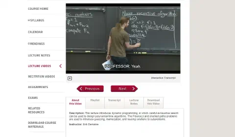 オンラインで学習可能なMIT OPEN COURSEWARE を使ってみた