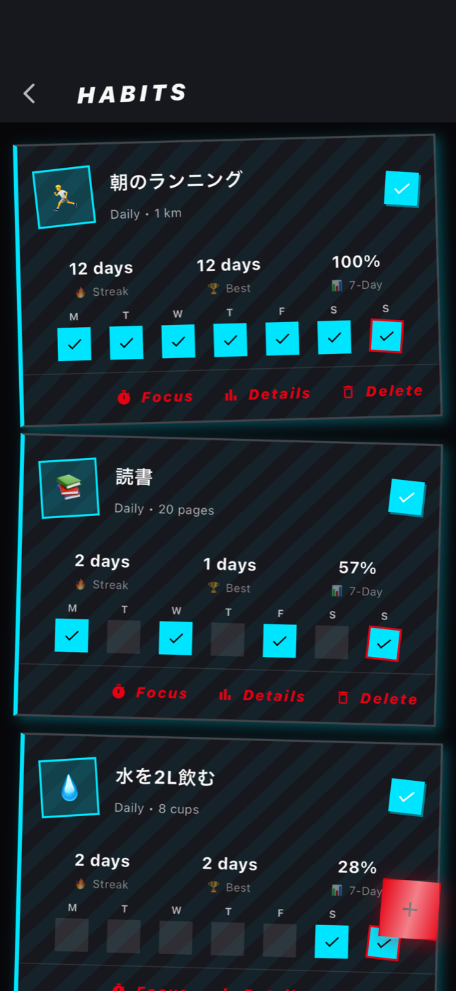 習慣を毎日の記録で続ける