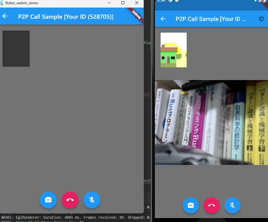 FlutterでWebRTCを使ったビデオ通話アプリを試してみる