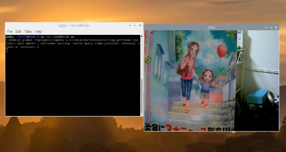 GoCVでQRコードを読み取る