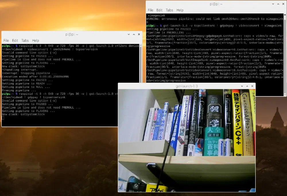 Raspberry PiとGStreamerを使ってWebカメラ映像を配信する方法